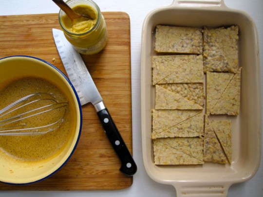 Dijon mustard marinated tempeh