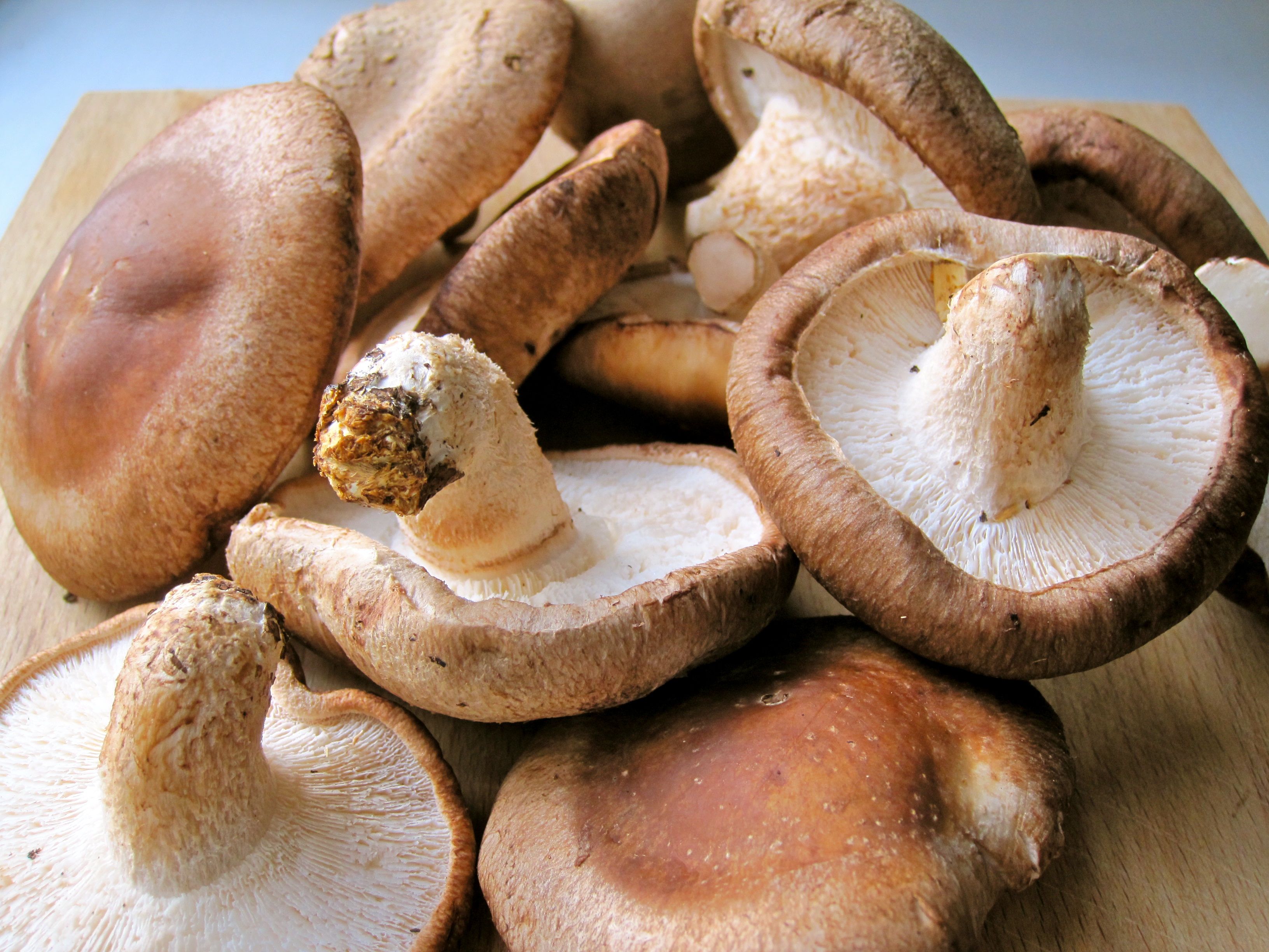 Roasted shitake mushrooms and a golden cauliflower soup Amy Chaplin