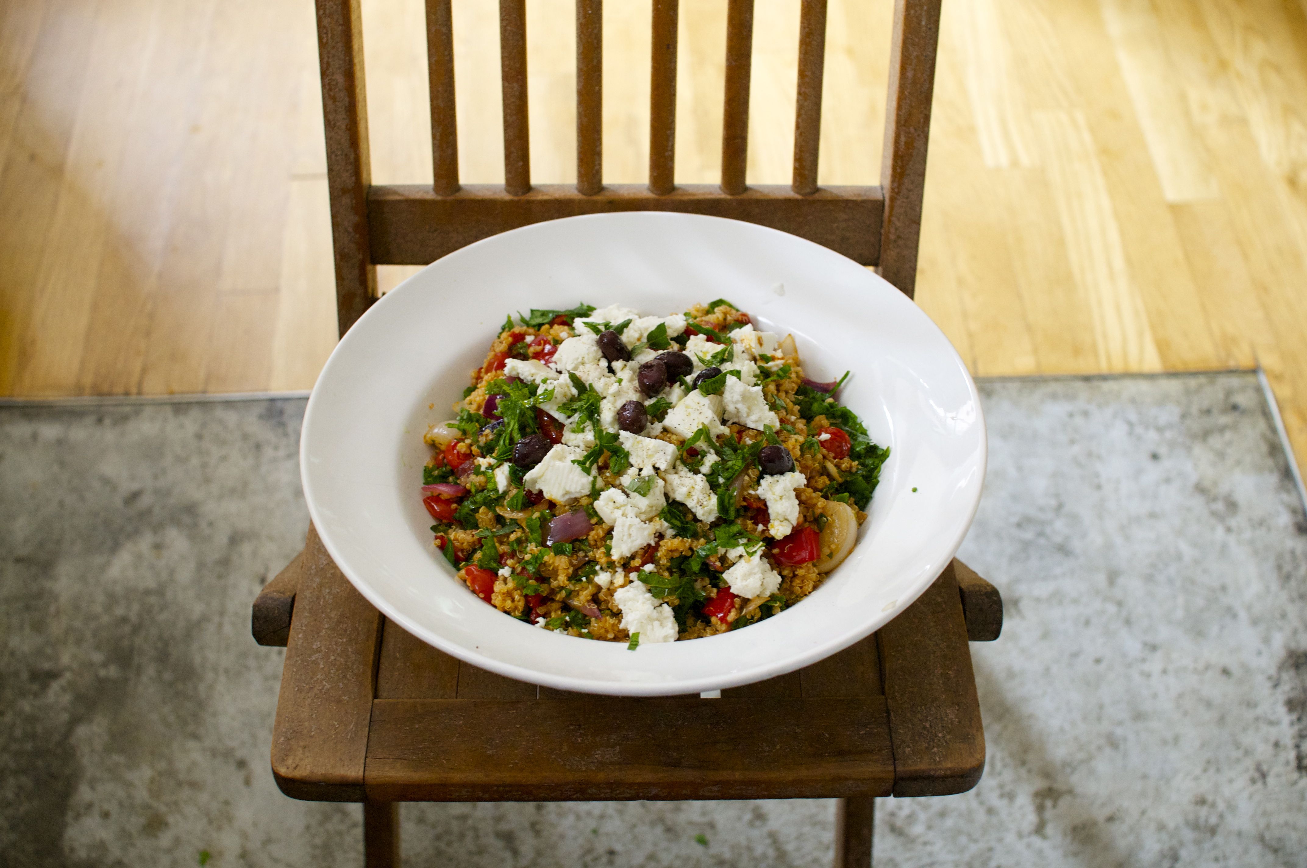 Quinoa with roasted summer vegetables and harissa marinade - Amy Chaplin