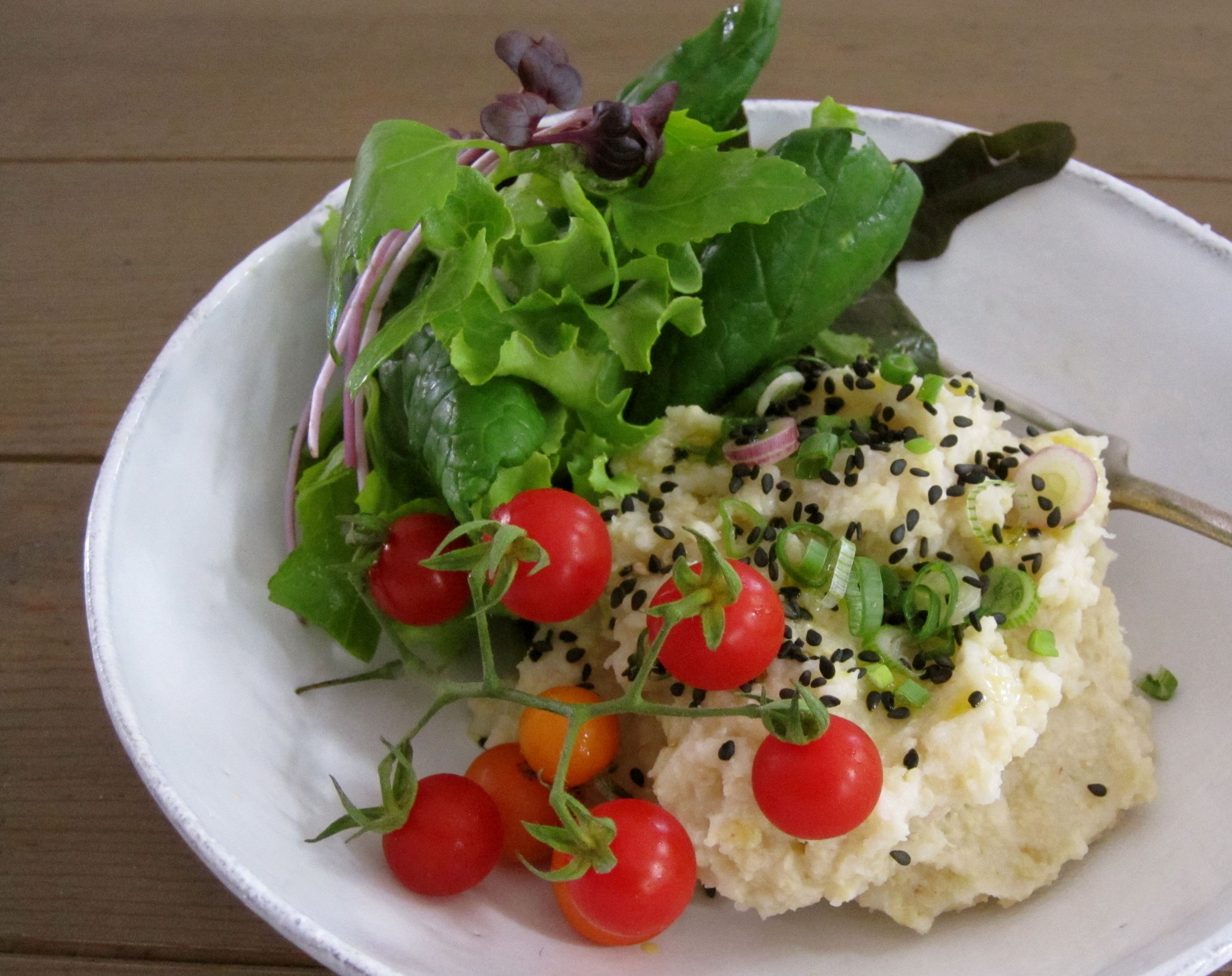 Millet cauliflower mash Amy Chaplin