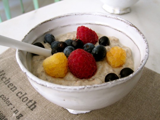 Vanilla Chia Pudding with Berries…and a Chocolate Version