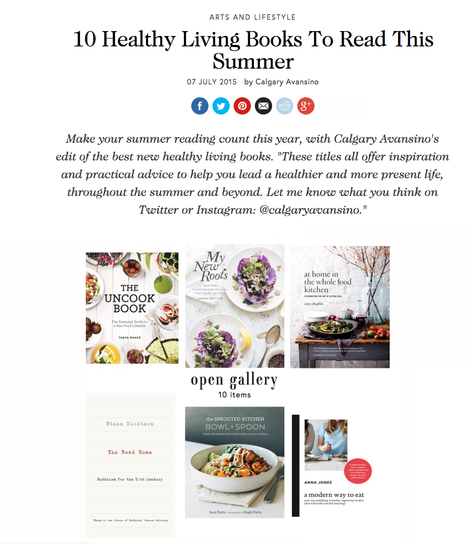 10 Healthy Living Books To Read This Summer Vogue.co.uk - Amy Chaplin