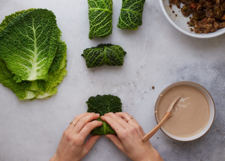 FESTIVE GREEN CABBAGE ROLLS Amy Chaplin